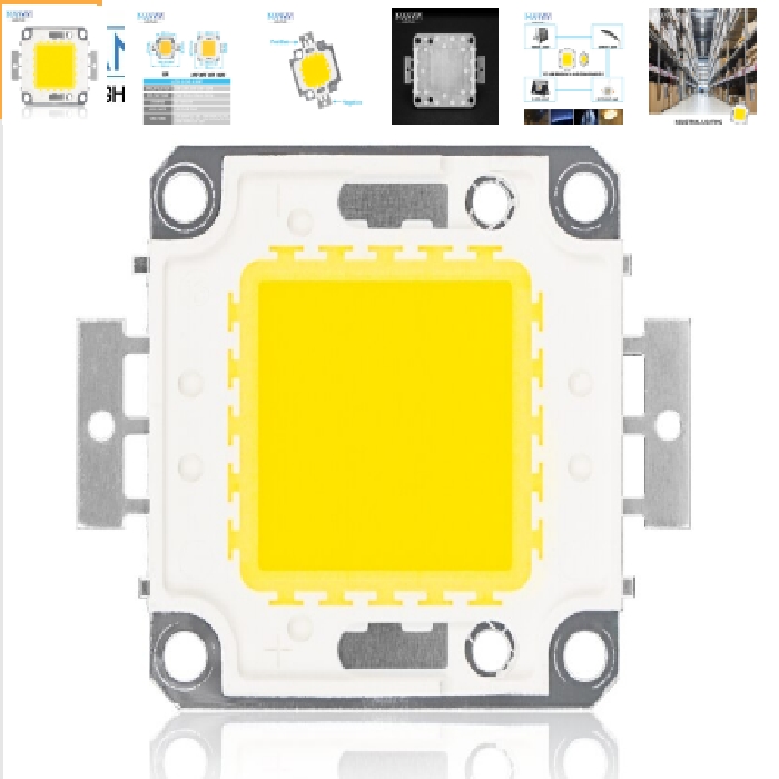 LED čip 50W cold white svetloba 30V-36V DC 5500lm